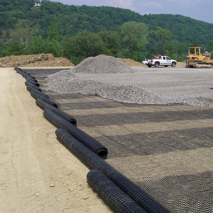 Geomalla plástica biaxial del polipropileno PP para la protección de la pendiente de la pared