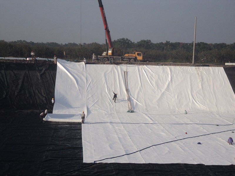 Geotextiles continuos de drenaje de PET de 500 g/m2